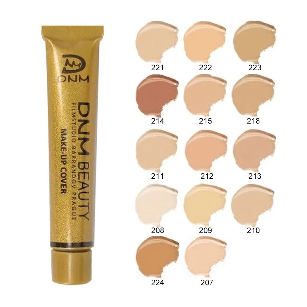 Professional Full Skin Concealer Liquid Make Up Color Corrector Foundation Cream Scars Acne Cover Waterproof Contouring Cosmetic