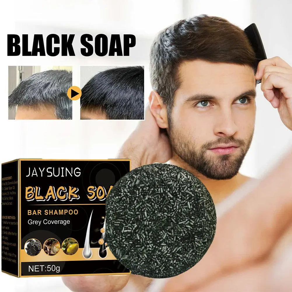 Hair Darkening to Black Soap Shampoo Bar