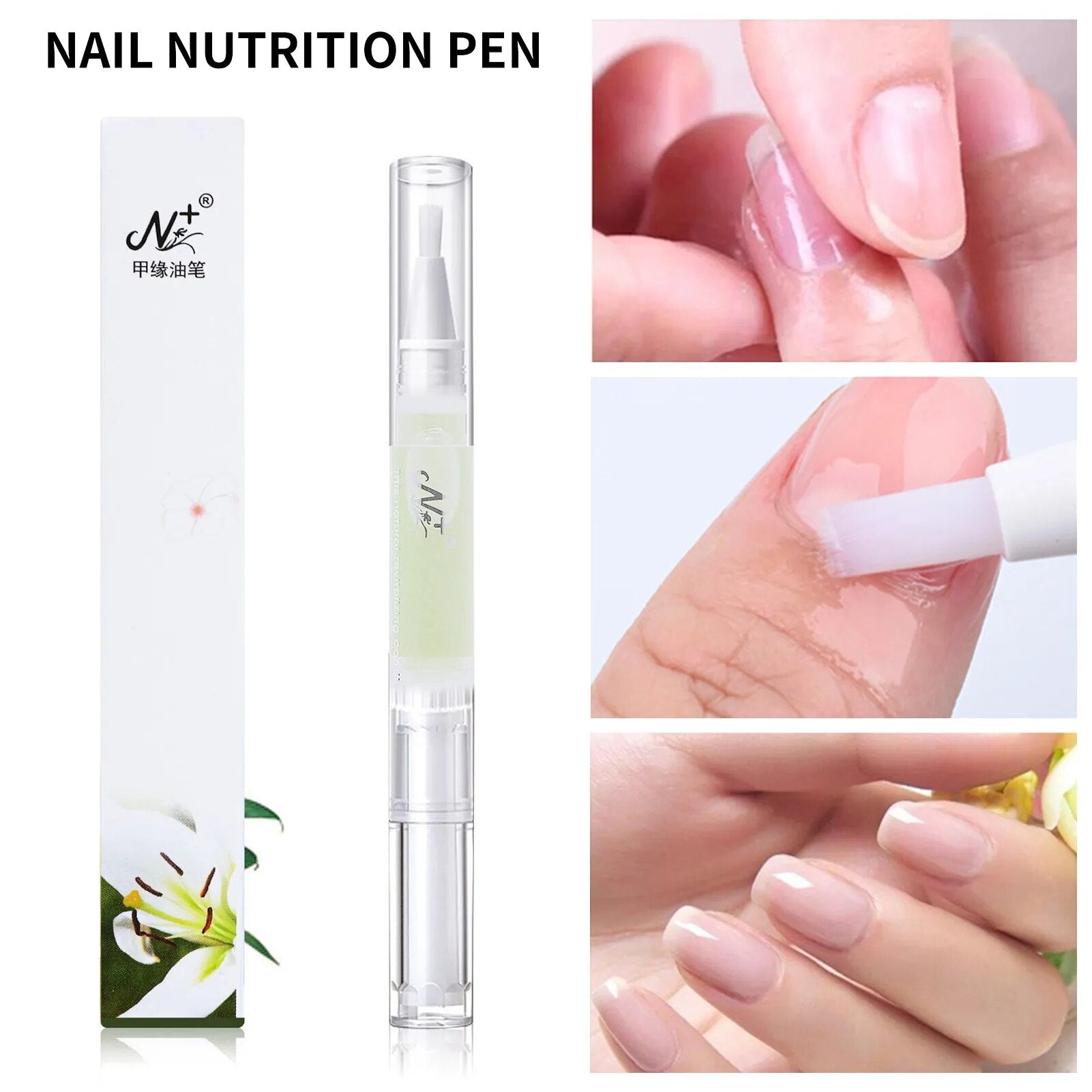 Nail Care Manicure Nutrition Oil Pen Full Fragrance Plant Essential Soothing Oil for Damaged Skin Thin Nails