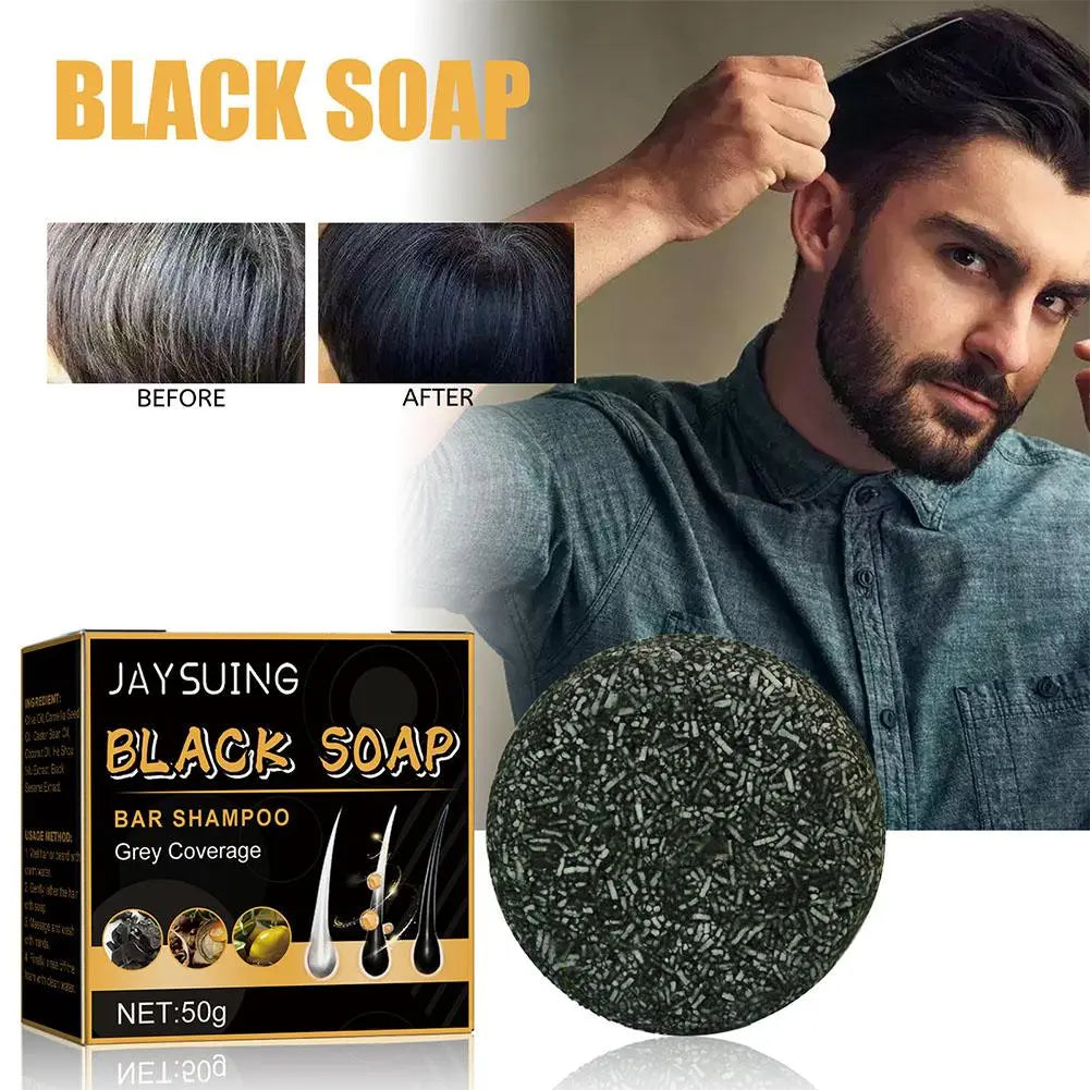 Hair Darkening to Black Soap Shampoo Bar