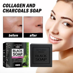 Face Hair Care Bikini Line Remove Acne Bamboo Charcoal Oil Soap Herbal Natural Essential Skin Soap Organic Whitening A2W2