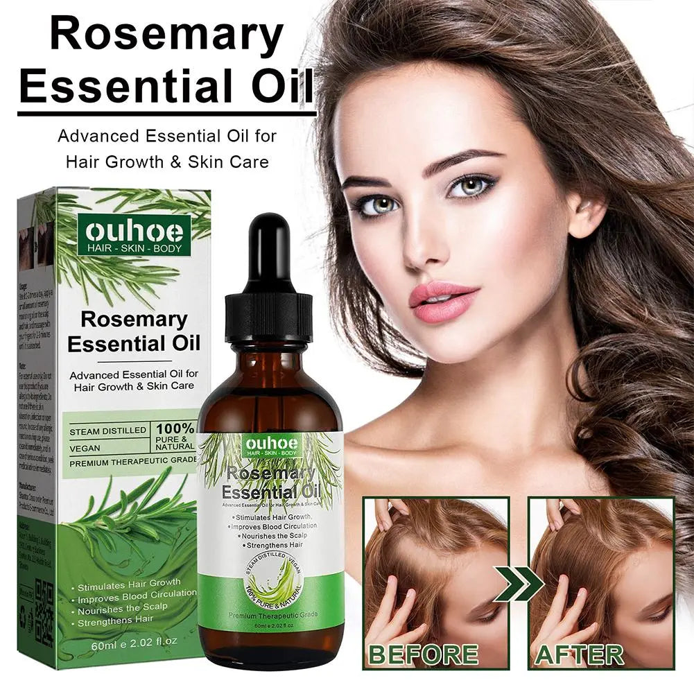 Fast Rosemary Black Seed Essential Oils Oil Spray For Hair Care And Growth To Prevent Hair Loss Strengthens Hai K8M2