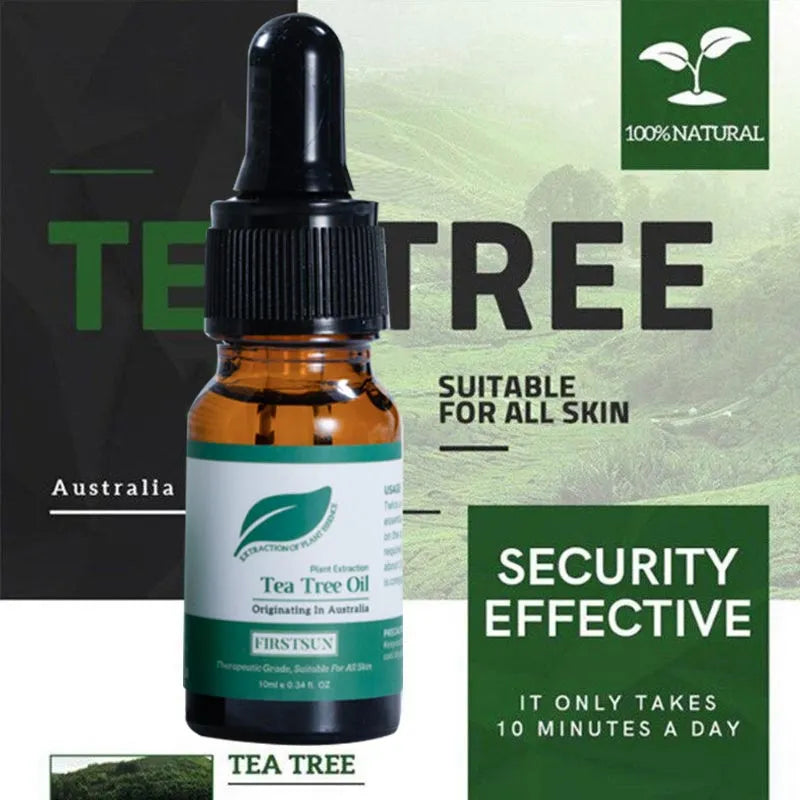 Tea Tree Pure Natural Essential Oils Acne Removal Essence Fade Acne Spots Serum Face Body Skin Whitening Fragrance Massage Oil