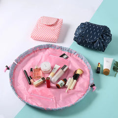 Fashion Cosmetic Storage Bag Women Travel Portable Make Up Bag Toiletry Beauty Case Organizer Waterproof Drawstring Makeup Pouch