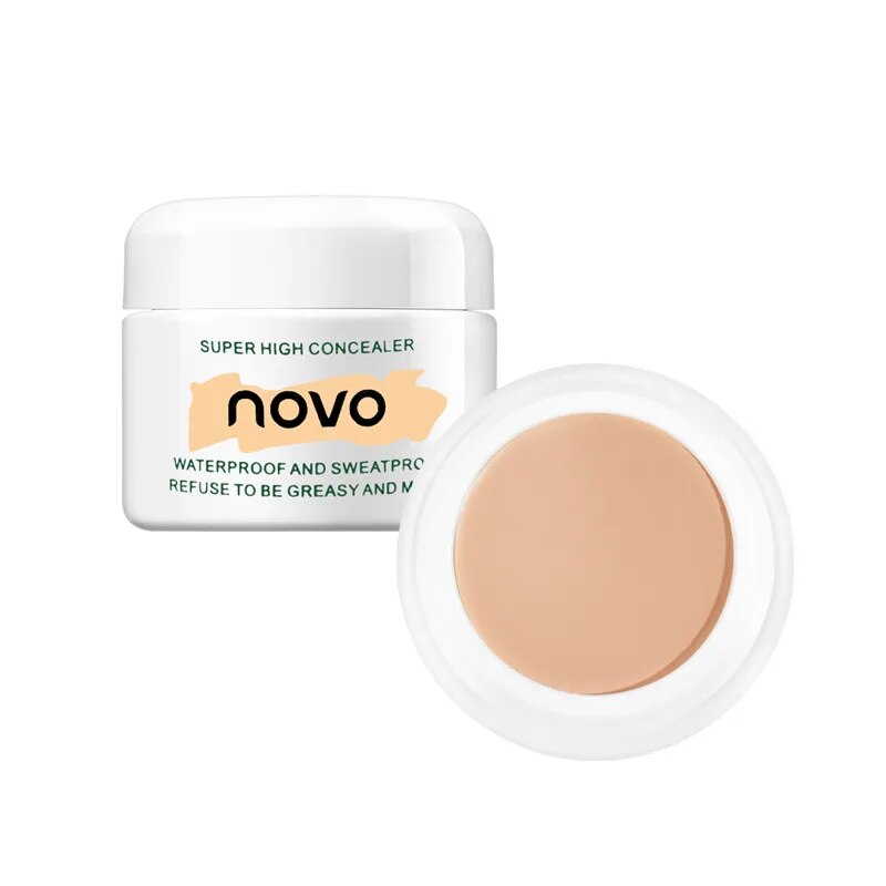 NOVO Brightening Concealer make up Waterproof Sweat Resistant Strongly Covers Spots Facial Acne Marks Dark Circles Face Makeup